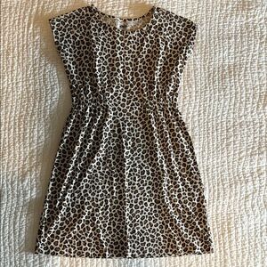 Old Navy Kids Dress in Black and White Animal Print